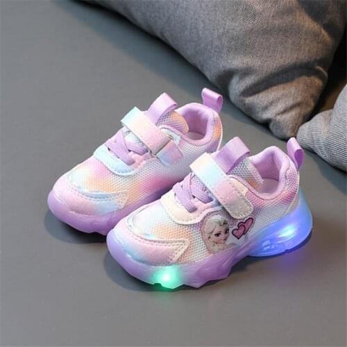 Girls summer net shoes 1-3-6 - year - old girl princess net surface breathable baby soft bottom fashion sports shoes