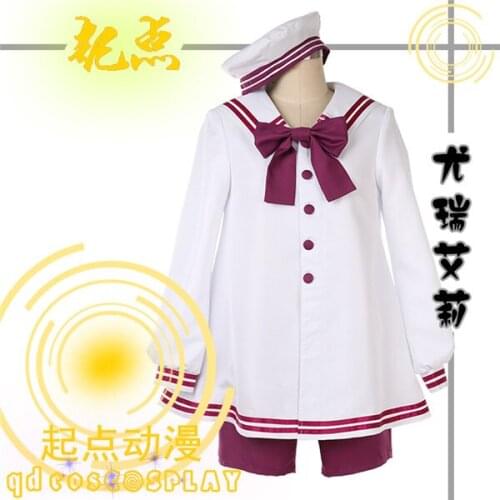 FGO Fate/Grand Order Euryale Event attire white sailor suit sailor navy dress Halloween costume unisex A