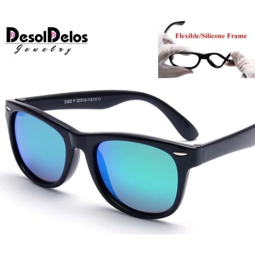 TR90 Flexible Kids Sunglasses Polarized Child Baby Safety Coating Sun Glasses UV400 Eyewear Shades Infant oculos de sol