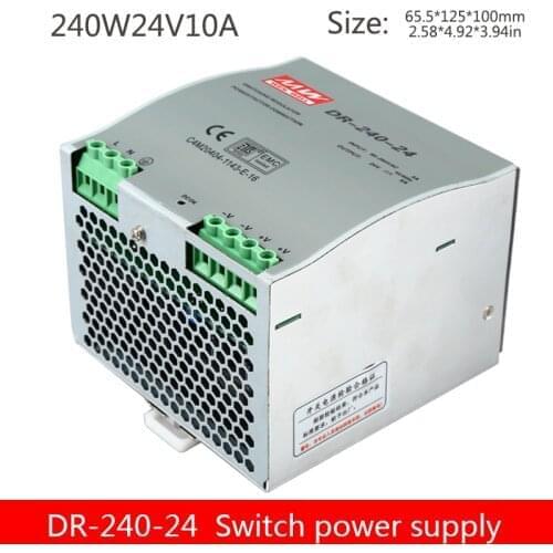 Switching Power Supply DR-240-24 24V10A/12v20a Transformer Industrial Grade Din Rail Mounting Power LED Advertising