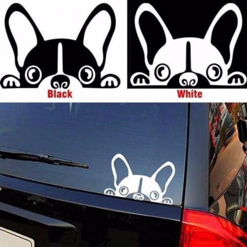 JanDeNing Lovely Cute Dog Reflective Decal Car SUV Stickers Door Hood Cover Sticker 10 Pcs/Pack