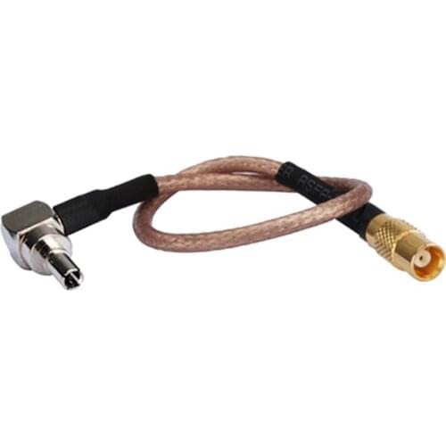 Superbat CRC9 Male Plug Right Angle to MCX Female Jack Adapter Pigtail Cable RG316 15cm for Huawei E159 E160G