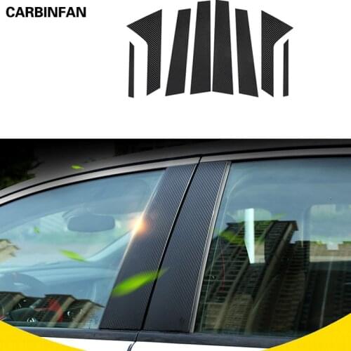 ABC Anti-Scratch Stickers Center Pillar Carbon Fiber stickers Car Window Sticker For Ford Mondeo Fusion 2013-2019 C1642