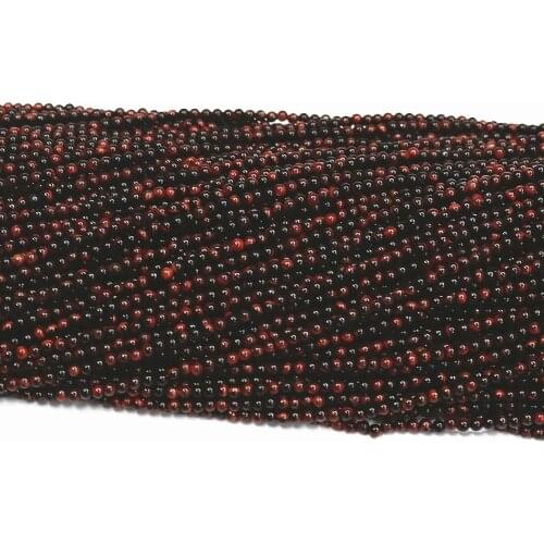 Natural Red Tiger Stone 2mm 3mm Round Beads Charming Diy Loose Beads 15" B392