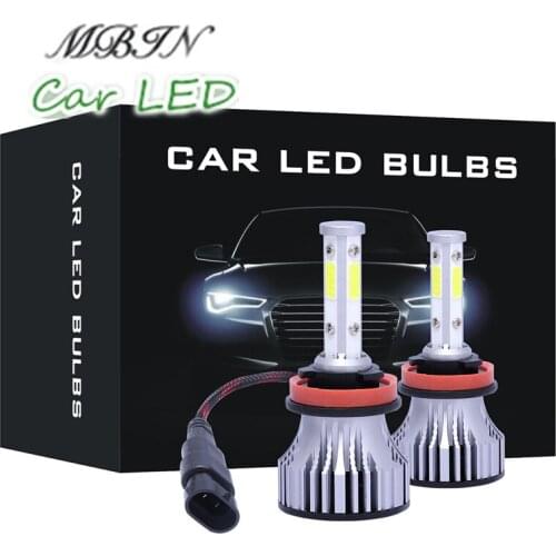 2019 NEWLY MINI MX15 4 COB lights H8 H11 car headlight led kit 16000LM 12V 72W 6500K lamp IP68 universal front fog bulb