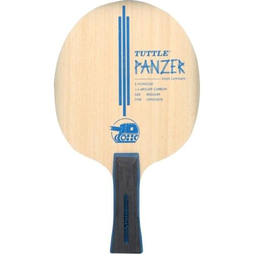 Table Tennis Racket Arylate-carbon Wooden Blade Pong Bat Anti-skid