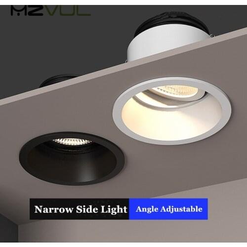 Anti Glare Spot light LED 15W 12W 7W led Recessed Ceiling Downlight Adjustable Recessed LED Lamp for indoor Downlight led