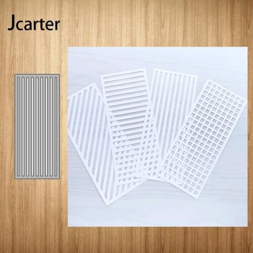 New Design Metal Cutting Dies Rectangle Vertical Strip Craft Stencil for Scrapbooking Handmade Card Make Shape Album Decor Model