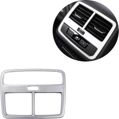 JEAZEA Interior Rear AC Air Vent Outlet Trim Cover For Audi A4 A5 B9 F5 Sedan Avant Allroad Sportback Coupe Cabriolet 2017 2018