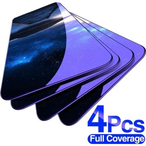 4PCS Full Protective Glass For Xiaomi Redmi Note 10 8 7 9s 9 Pro Max Tempered Screen Protector For Redmi 9 Poco X3 NFC Pro Glass