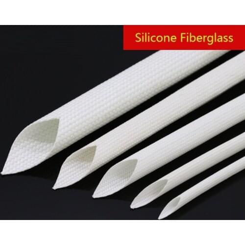 1.5mm Silicone Fiberglass Sleeving (self-extinguishing pipe) Flame-resistant Wire Protection Tube - 3/5/10 meters