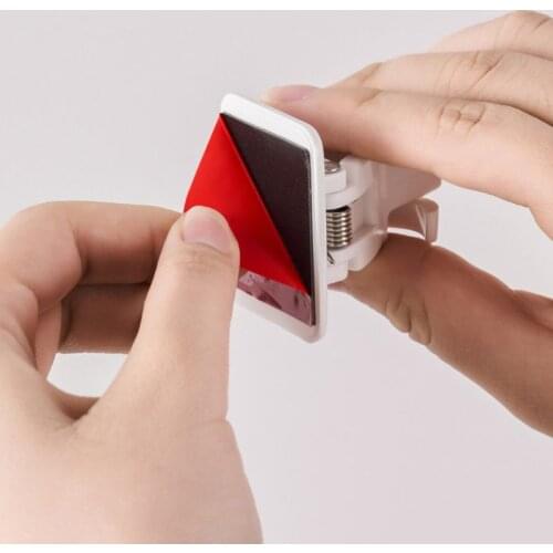 1Pair Curtain Rod Brackets No Drill Adjustable Stick Fixed Clip Holder Hanging Rack Hook for Kitchen Bathroom