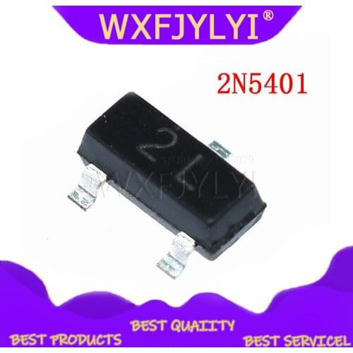 100PCS 2N5401 MMBT5401 2L SOT-23 SMD PNP transistor