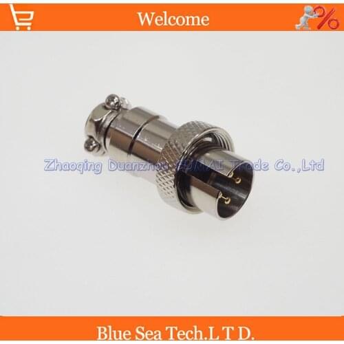 4 Pin 16mm Male Wire Panel Connector kit GX16 Plug for aviation,computer ect.reversed assembling type ,circular connector