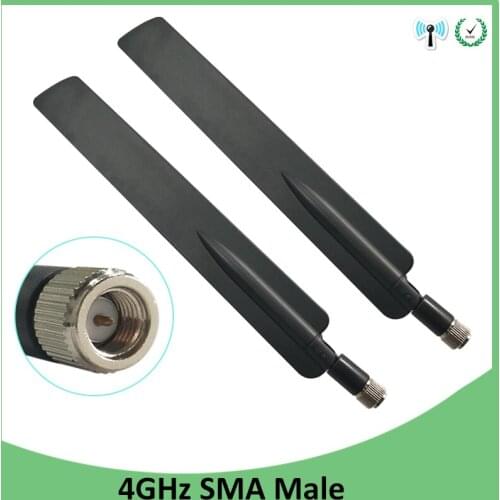20pcs 3G 4G LTE Antenna SMA male Connector 10DBI Antenne 698~960MHz /1710~2690MHz For Huawei Wireless Router modem repeater
