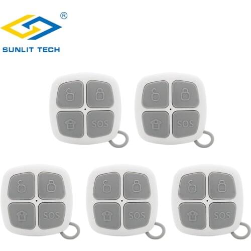 5pcs/Lot Wireless Alarm Remote Controller 4 Buttons Keys for Smart Home 433mhz G90B plus WIFI GSM Burglar Security Alarm System