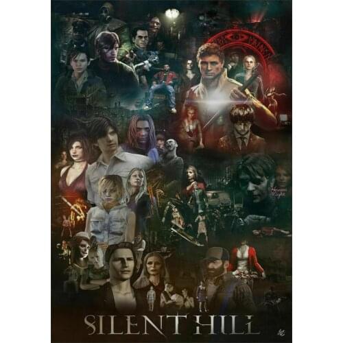 SILENT HILL Game Art Film Print Silk Poster Home Wall Decor 24x36inch