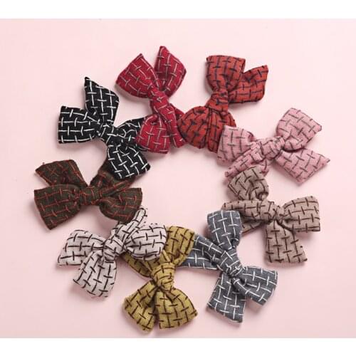 Baby Hair Clips Cotton Linen Big Bows Hairpins For School Girls Barrettes Children Autumn Winter Hair Accessories New Trand