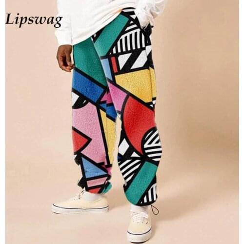 2021 Spring Fashion Mens Joggers Trousers New Casual Loose Graffiti Pants Hip Hop Male Autumn Sports Sweatpants Streetwear 3XL