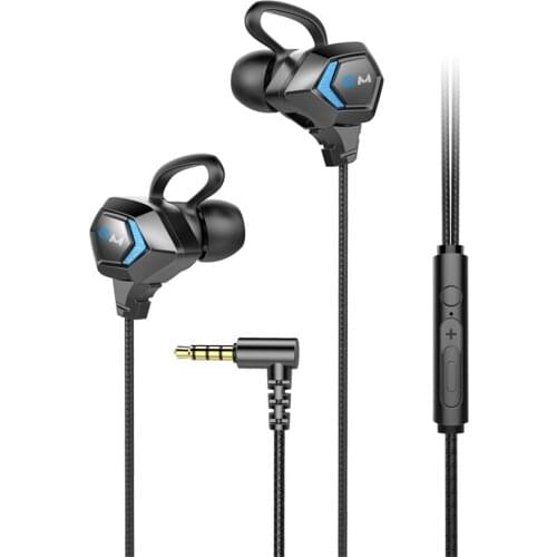 Gaming Earphones Hifi Stereo Wired Headsets With Dual Microphone Sports Earbuds Earphone For Games Conferencing Communication