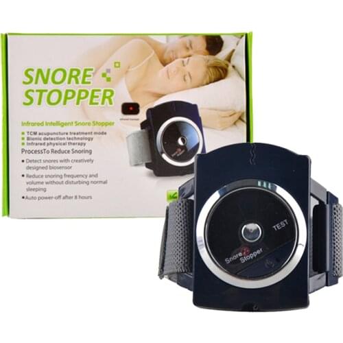 Infrared Ray Intelligent Anti-Snore Machine Smart Snoring Stopper Wristband Device Stop Snoring Biosensor Watch Sleeping Aid