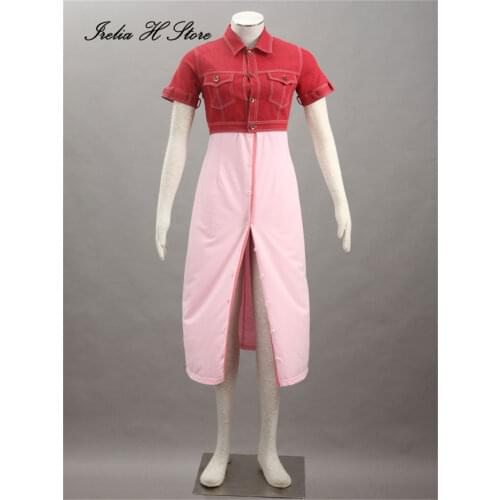 Aeris Final Fantasy VII Cosplay Aerith cosplay costume 1 generation cosplay dress summer dress can custum-made