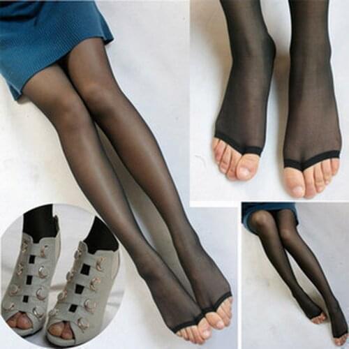 15D Fingerless Fish Head tight Cored Wire Pantyhose Sexy Women Tights Fashion High Elastic Nylon Stretchy Long Stockings