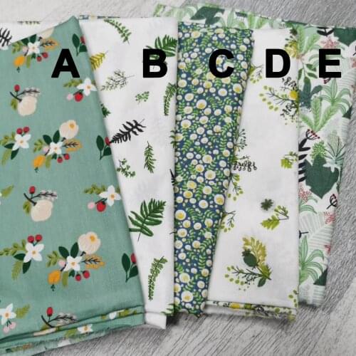 Small Fresh Flowers Series Printed Cotton Twill DIY Quilting Baby&Children Sheet Pillow,Cushion,Curtain，Skirt Material