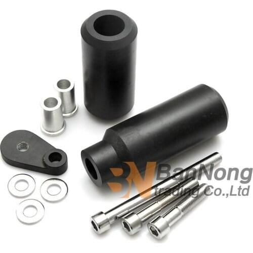 Motorcycle Carbon Black No Cut Frame Sliders crash Falling protection For Kawasaki ZX-6R ZX-6RR 636 ZX6R ZX6RR 2005-2006