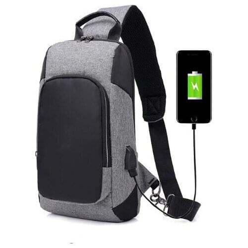 SOFIE New Oxford Fitness Sport Backpack Male Female City Walking Shopping Security Coded Lock USB Cable and Charging Port Male