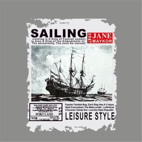 Patches Ship LEISURE Transfert Thermique Vetement Clothes Stickers Stranger Things Appliques For Clothing Riverdale Biker Patch