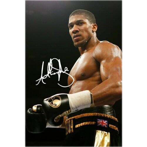 ANTHONY JOSHUA signature Boxing Sports Art Film Print Silk Poster Home Wall Decor 24x36inch