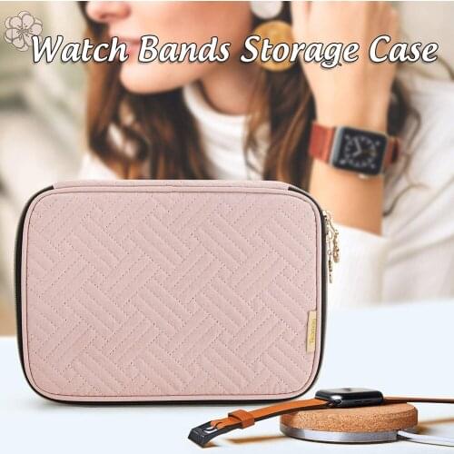 Durable Watchband Storage Box Bracelet Holder Bag Watch Band Organizer Pouch Accessories for Apple Watch Straps