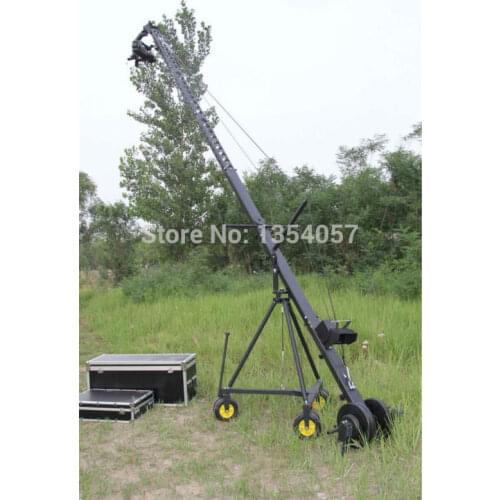Control DV Controller Professional DV Camera Crane Jib 3m 6m 8m triangle for Video Camera filming with 2 axis motorized head