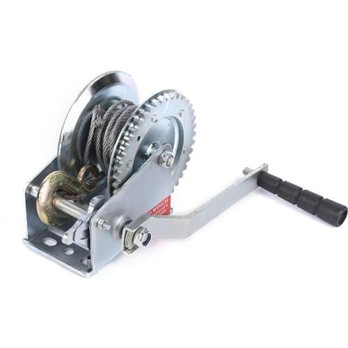 2021 New Mini Hand Winch Durable Practical Manual Winch Tool Equipment Wire Rope High Quality Hand Winch 800LBS