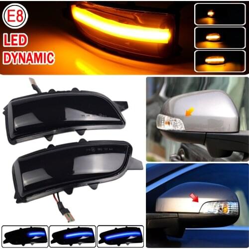 2pcs LED Dynamic Turn Signal Blinker Flowing Water Blinker Flashing Light For Volvo S80 S40 S60 S80 C30 C70 V50 V70