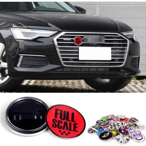 Only Crystal Epoxy)3D Front Grill Emblem Sticker Badge For MINI Cooper Ford Nissan Mercedes-Benz Dodge BMW KIA Audi Car Styling