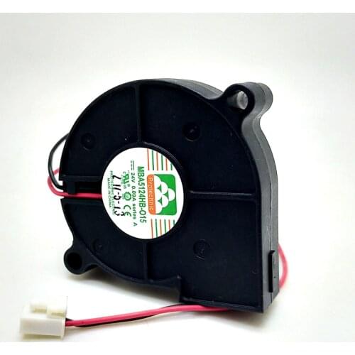 New MBA5124HB-O15 For Yongli 5cm 5015 double ball mute blower humidifier turbine cooling fan