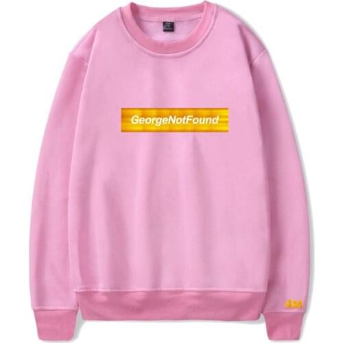 Georgenotfound Merch Spring Crew Neck Hoodie Letter Pattern Printed Harajuku Comfortable Cotton Unisex O-Neck Hoodie tops