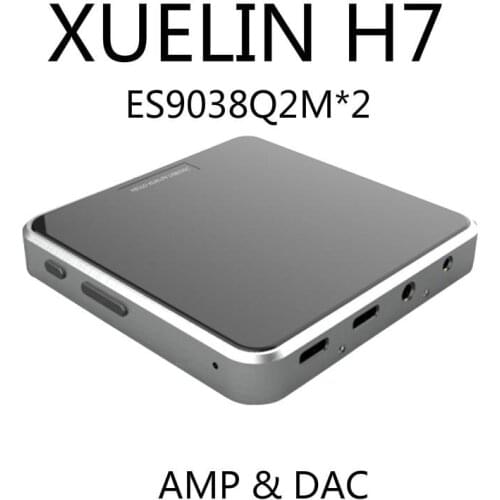 XUELIN H7 ES9038Q2M*2 USB DAC & Headphone Amplifier Smart impedance test 3.5mm/2.5mm PO Use For Android Mobile Phone/iPhone