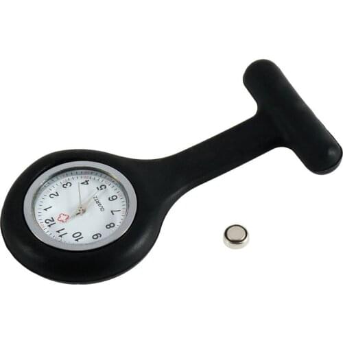 1Pcs Mini Portable Silicone Nurses Pocket Fob Watch Multiple Colors Brooch Pin Pendant 5 Colors Fashion drop shipping