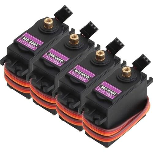 4/2Pcs MG996R Analog Servo Metal Gear Torque Digital Servo Motor 180 Degree for Arduino Smart Car Robot Boat RC Helicopter DIY