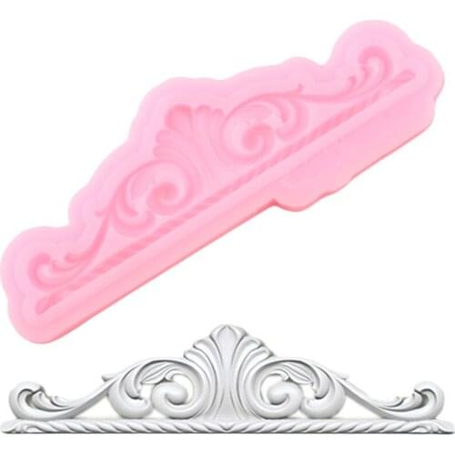 Baroque Relief Silicone Molds Fondant Cake Decorating Tools DIY Cupcake Topper Mold Candy Polymer Clay Chocolate Gumpaste Moulds