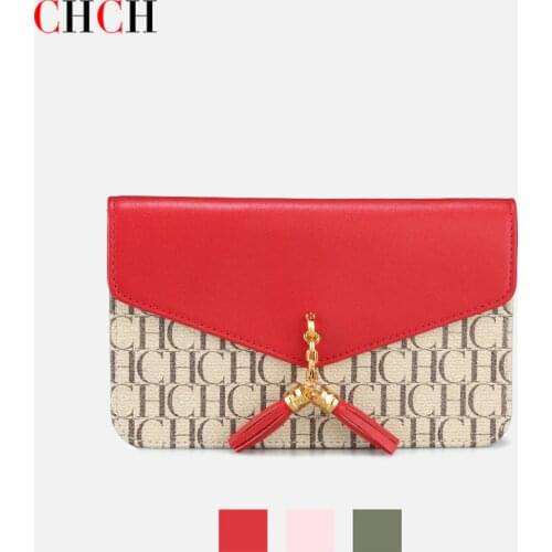 CHCH 2021 Fashion Tassel Luxury Women Bag Envelope Designer Crossbody Small Chain Handbag Leather Messenger Shoulder Bags