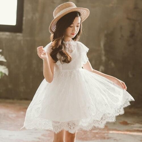 New 2020 Baby Princess Dress Kids Dresses for Girls Children Lace prom Toddler quality party dress Children Floral Clothes