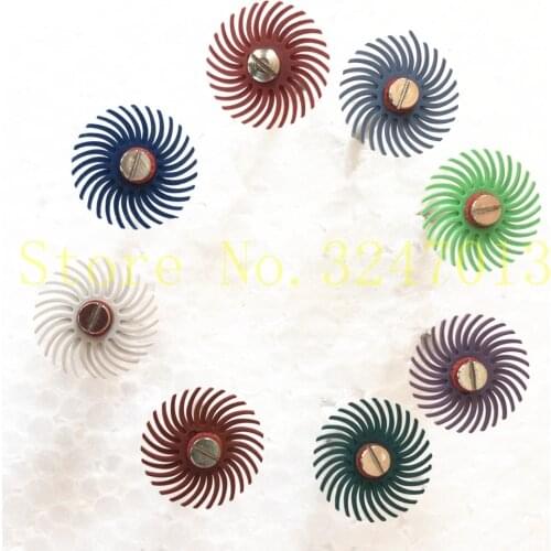 10PCS/SET Radial Bristle Disc with shank Abrasive Brush For Jewelry Metal Polishing Rotary Tool Accessories