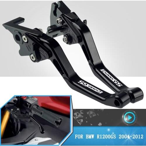 For BMW R1200GS r 1200gs R1200 GS 2004-2012 Motorcycle CNC Aluminum Adjustable Brake Clutch Lever Handle Grip Handlebar Parts