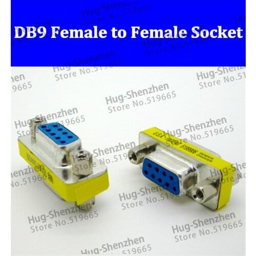 F05887 10Pcs DB9 Pin to Pin Female to Female Serial Port Header Transform COM Port on the Joints
