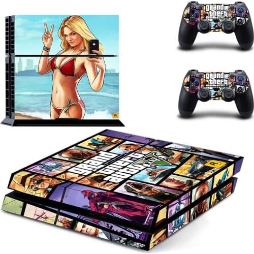 Grand Theft Auto V GTA 5 PS4 Skin Sticker Decals Cover For PlayStation 4 PS4 Console & Controller Skins Stickers Vinyl