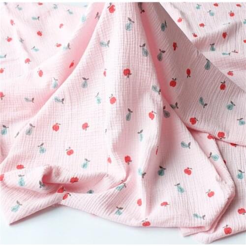 Cotton Crepe Seersucker Baby Gauze Blanket Cloth Pajamas Home Clothing Fabric